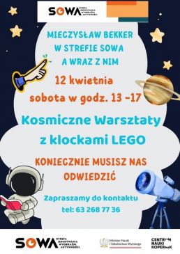 Kosmiczne warsztaty z LEGO w Strefie SOWA