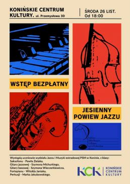 JESIENNY POWIEW JAZZU w Konińskim Centrum Kultury