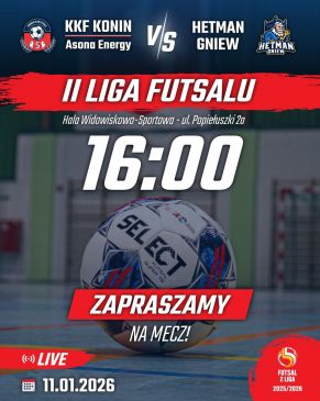 Mecz II Ligi Futsalu KKF Asona Energy Konin - Dakars Hetman Gniew