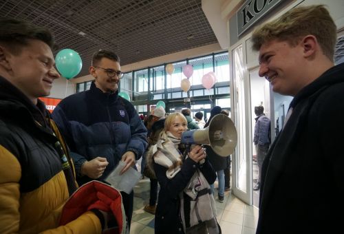 Happening na rondzie WOŚP