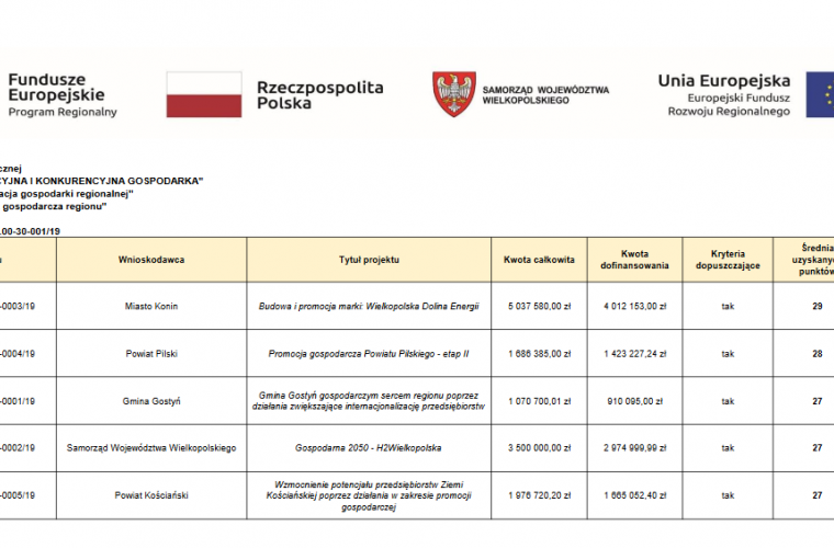 Link do artykułu - Konin na pierwszym miejscu