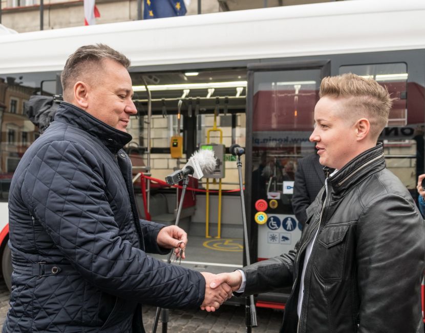 Link do artykułu - Pierwszy elektryk PILEA jeździ po Koninie