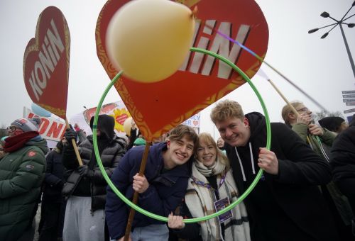 Happening na rondzie WOŚP