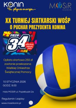 XX Otwarty Turniej Siatkówki WOŚP 2026