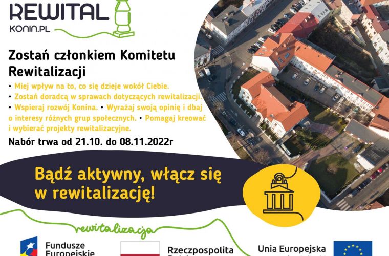 Link do artykułu - Nabór kandydatów na członków Komitetu Rewitalizacji Miasta Konina