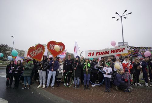 Happening na rondzie WOŚP