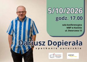 Po 33 latach wraca do Konina z pierwszą powieścią!