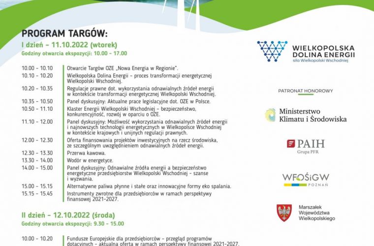 Link do artykułu - Zaproszenie na Targi Odnawialnych Źródeł Energii