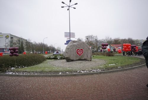 Happening na rondzie WOŚP