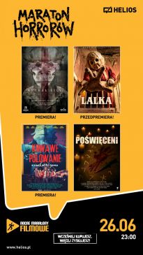 PODWÓJNY NOCNY MARATON FILMOWY - MARATON HORRORÓW & MINI MARATON SUPERMAN & SUPERGRIL