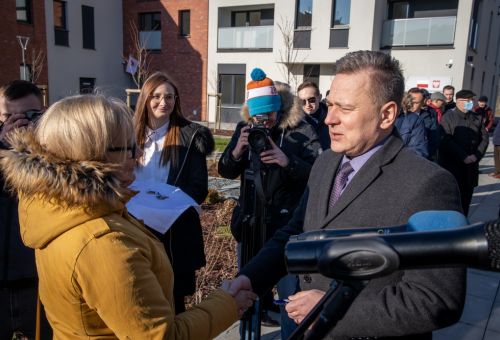 Otwarcie nowych mieszkań na Starówce (zdj. MTBS)