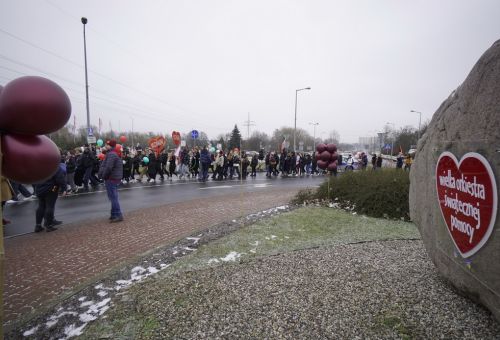 Happening na rondzie WOŚP