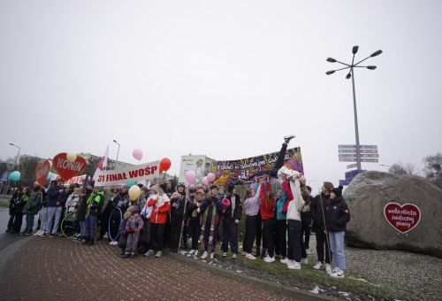 Happening na rondzie WOŚP