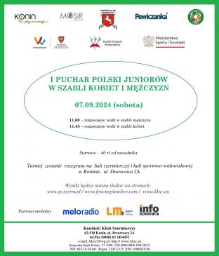 I Puchar Polski Juniorów w Szabli Kobiet i Mężczyzn