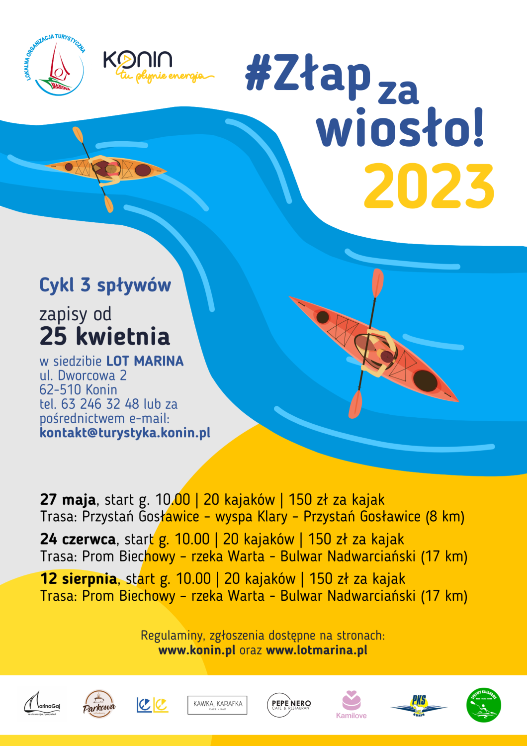 Złap za wiosło harmonogram 2023