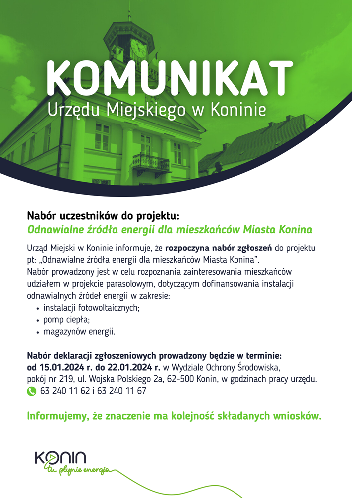 Nabór wniosków do projektu