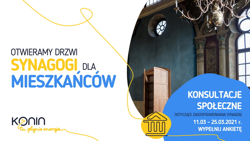 Konsultacje społeczne dotyczące zagospodarowania synagogi