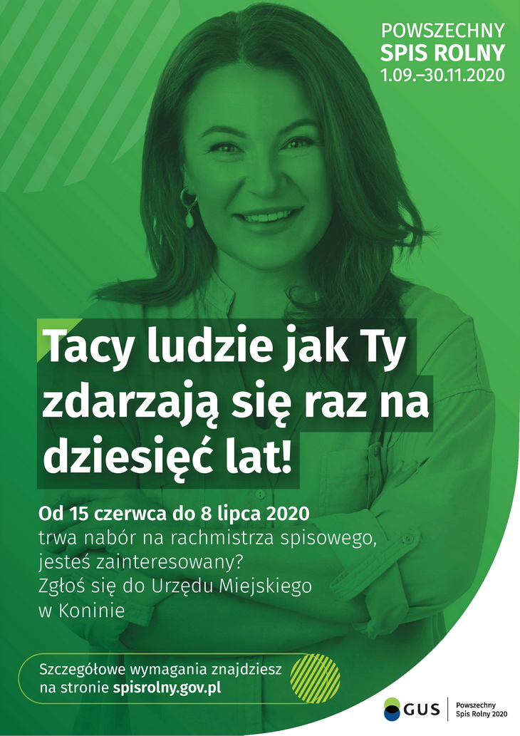 Powszechny Spis Rolny 2020 - Nabór kandydatów na rachmistrzów spisowych