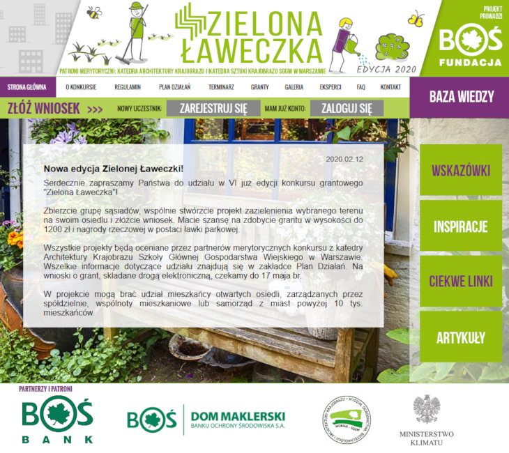 Link do artykułu - Nowa edycja „Zielonej Ławeczki”