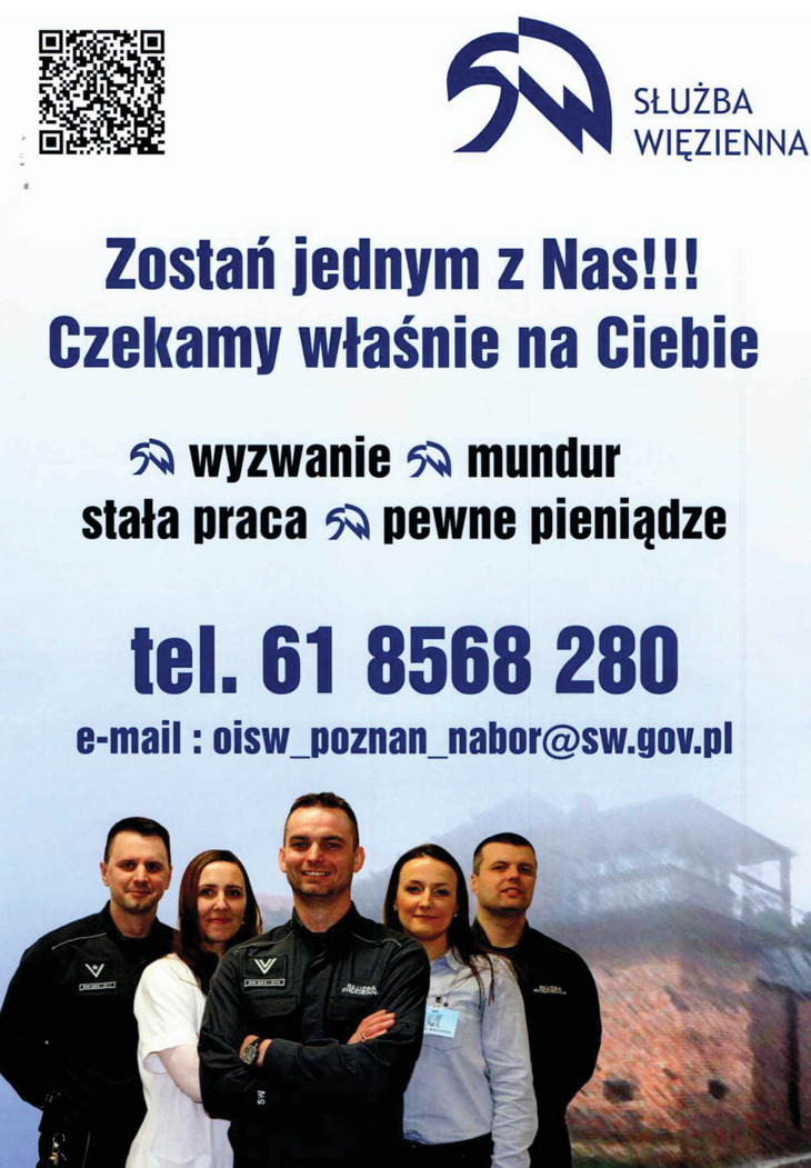 Nabór do Służby Więziennej w Areszcie Śledczym w Poznaniu