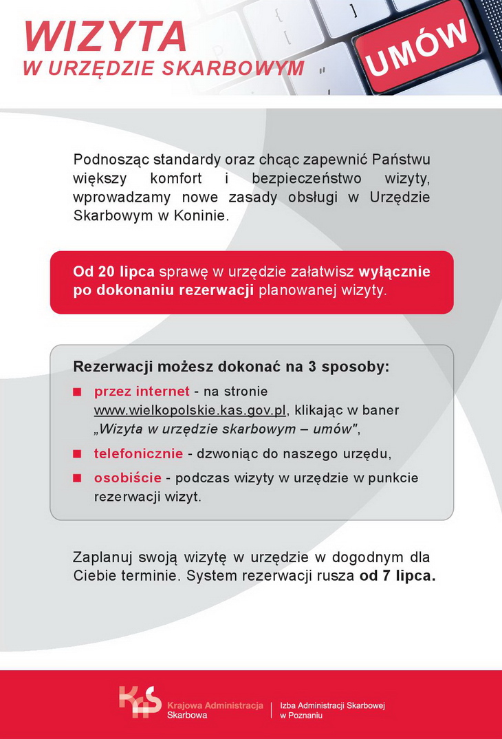 Link do artykułu - Nowe zasady obsługi bezpośredniej w urzędzie skarbowym