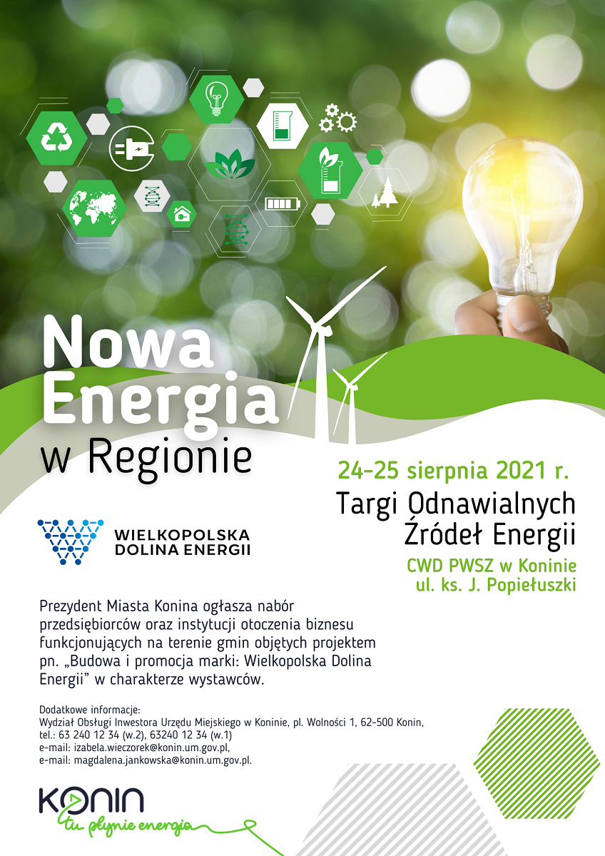 Link do artykułu - Konin zaprasza na Targi Odnawialnych Źródeł Energii