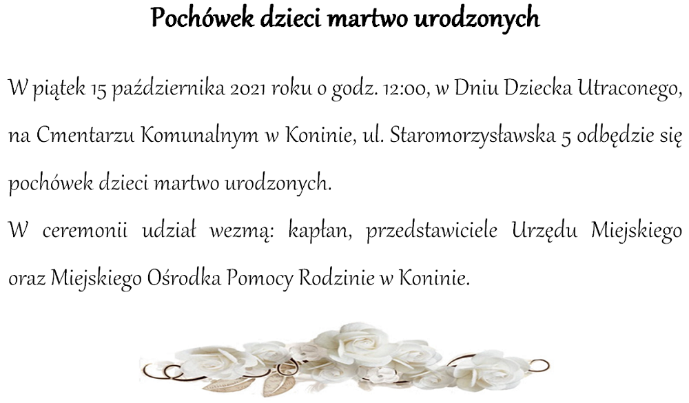 Link do artykułu - Pochówek dzieci martwo urodzonych