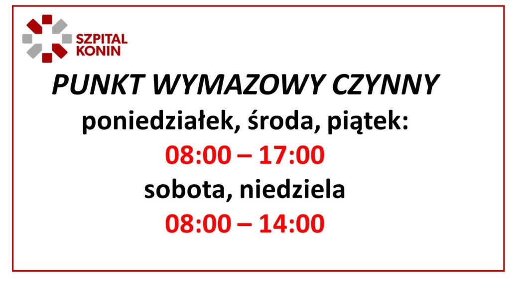 Link do artykułu - Punkt wymazowy czynny dłużej