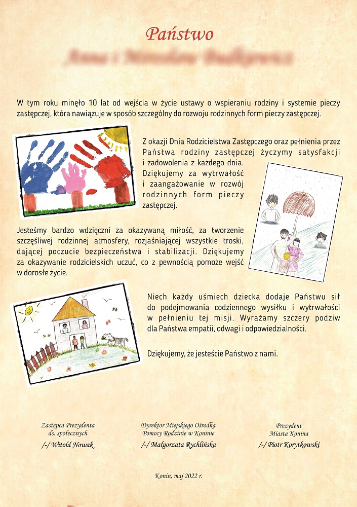 Link do artykułu - Dzień Rodzicielska Zastępczego