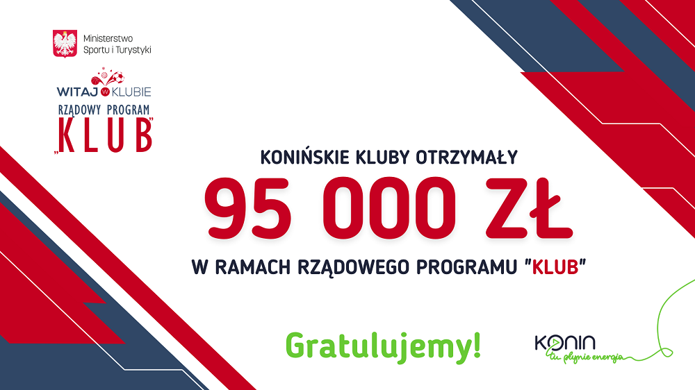 Link do artykułu - Blisko 100 tysięcy zł dla konińskich klubów
