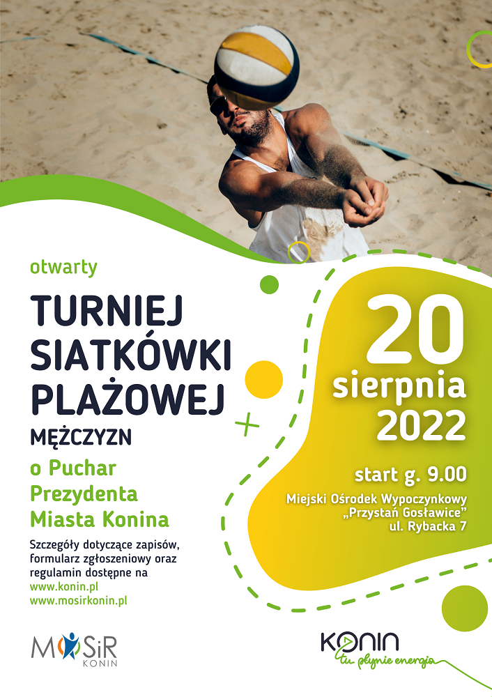 Link do artykułu - Zgłoszenia na II Turniej Siatkówki Plażowej o Puchar Prezydenta Miasta Konina