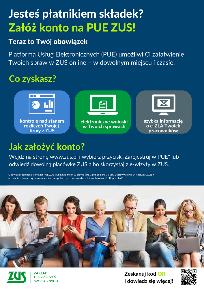 Link do artykułu - Obowiązek posiadania profilu PUE ZUS dla płatników składek od 1.01.2023 r.