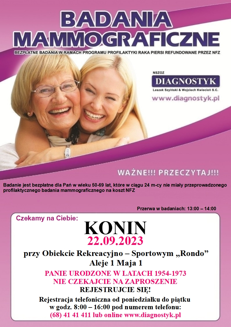 Link do artykułu - Bezpłatne badania mammograficzne