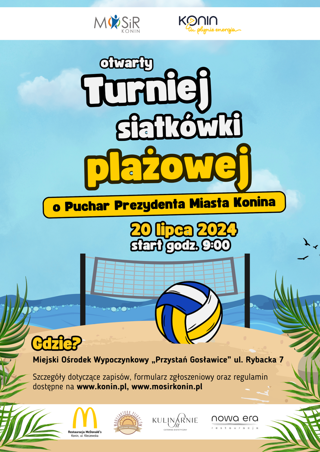 Link do artykułu - Drugi otwarty turniej siatkówki plażowej o puchar Prezydenta Miasta Konina