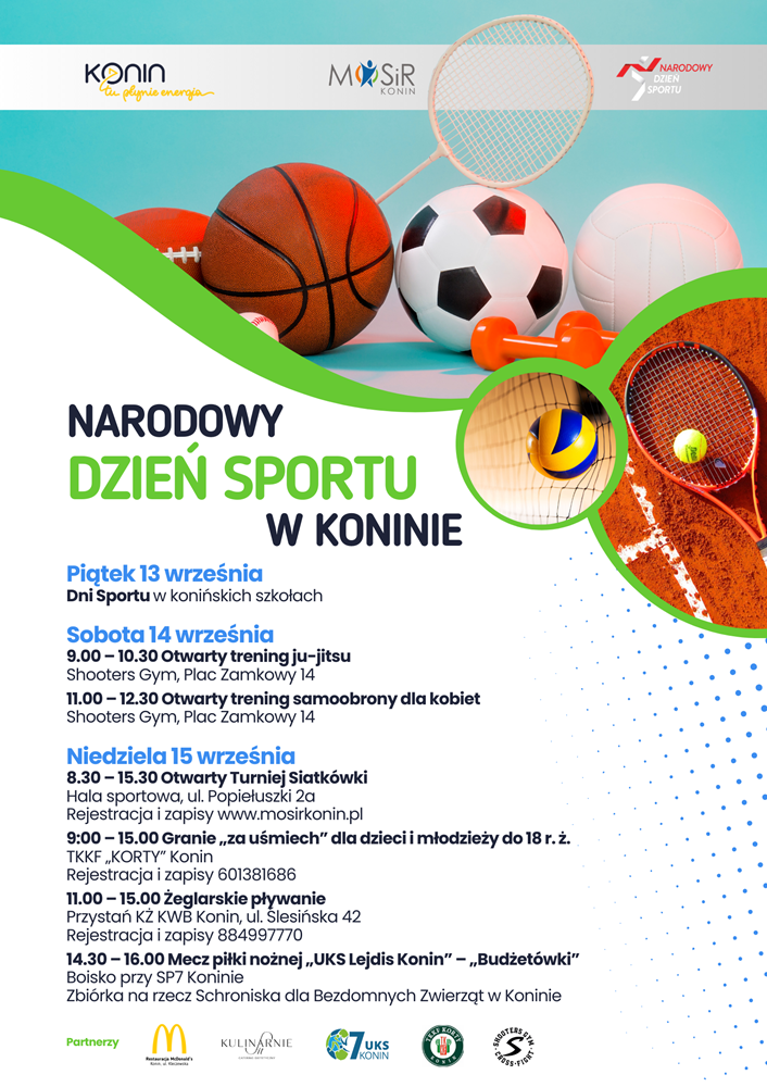 Link do artykułu - Narodowy Dzień Sportu już 15 września. Spotkania ze sportowcami, darmowe treningi, dni otwarte w placówkach