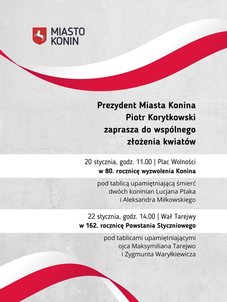 Link do artykułu - 20 i 22 stycznia - rocznicowe obchody w Koninie
