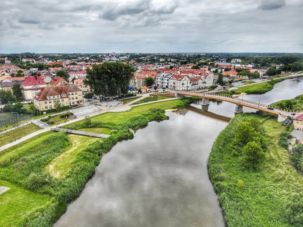 Konin na 16. miejscu w rankingu "Wspólnoty". Na zdjęciu widoczna jest konińska starówka z lotu ptaka.