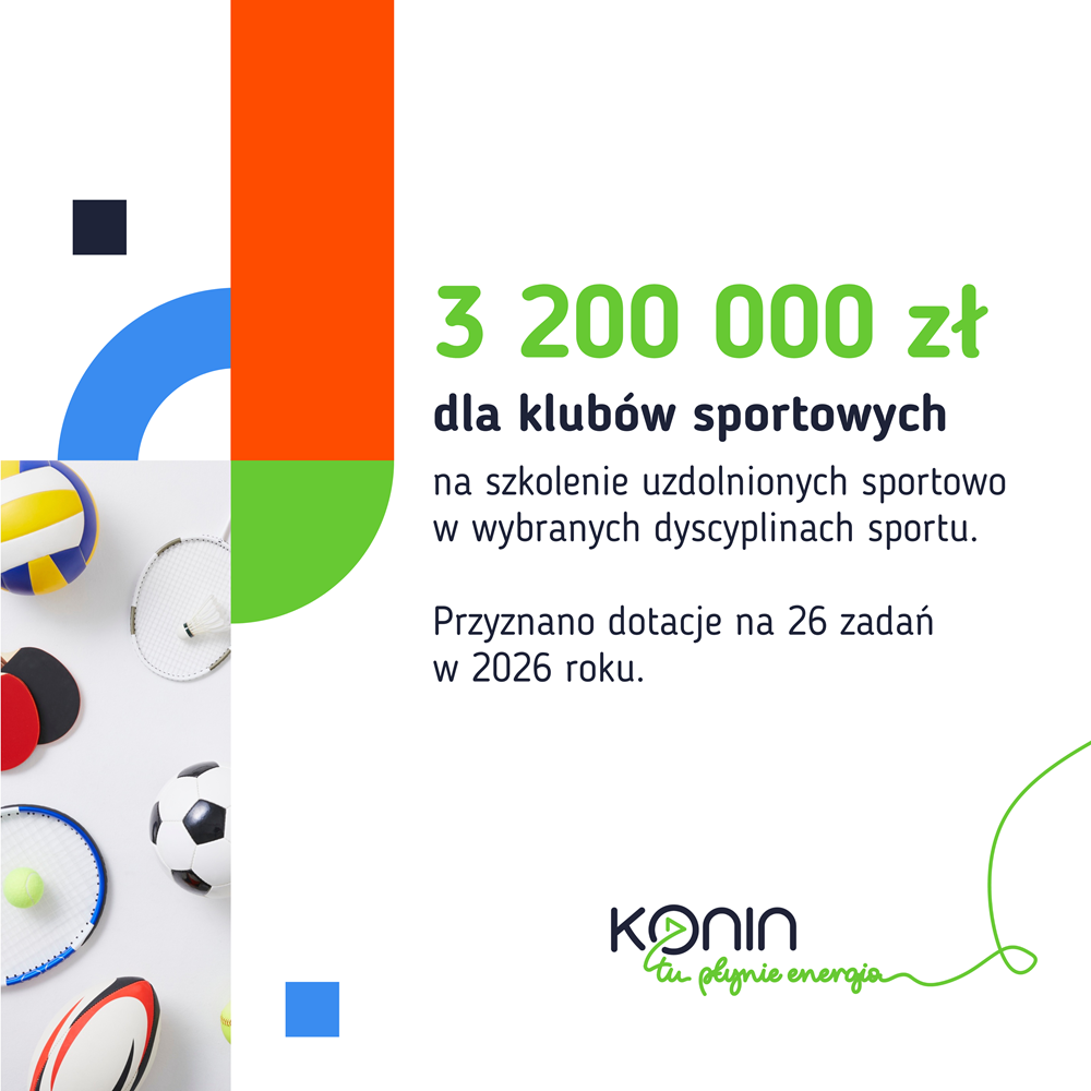 3,2 miliona zł dla konińskich klubów sportowych
