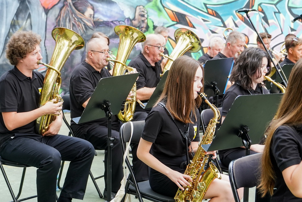 Koncert Orkiestry Dętej PAK KWB Konin w Parku Chopina