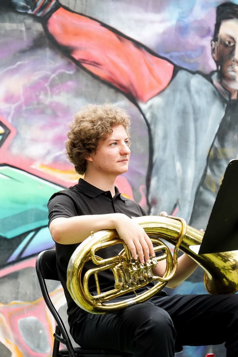 Koncert Orkiestry Dętej PAK KWB Konin w Parku Chopina