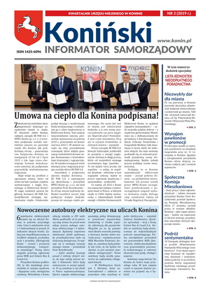 Link do Konińskiego Informatora Samorządowego. Wydanie nr 3/2019