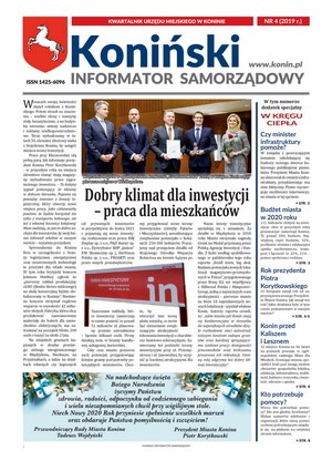 Link do Konińskiego Informatora Samorządowego. Wydanie nr 4/2019