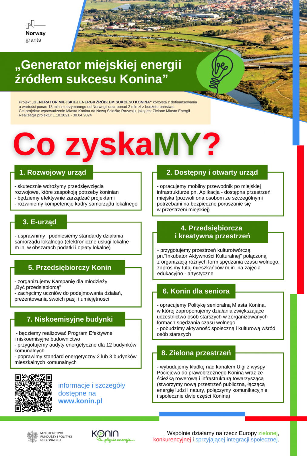 wielkoformatowe wydruki GENERATOR MIEJSKIEJ ENERGII ŹRÓDŁEM SUKCESU KONINA