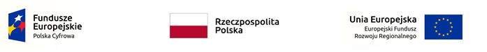 Logotypy funduszy UE, flaga Polski, Samorządu Województwa Wielkopolskiego