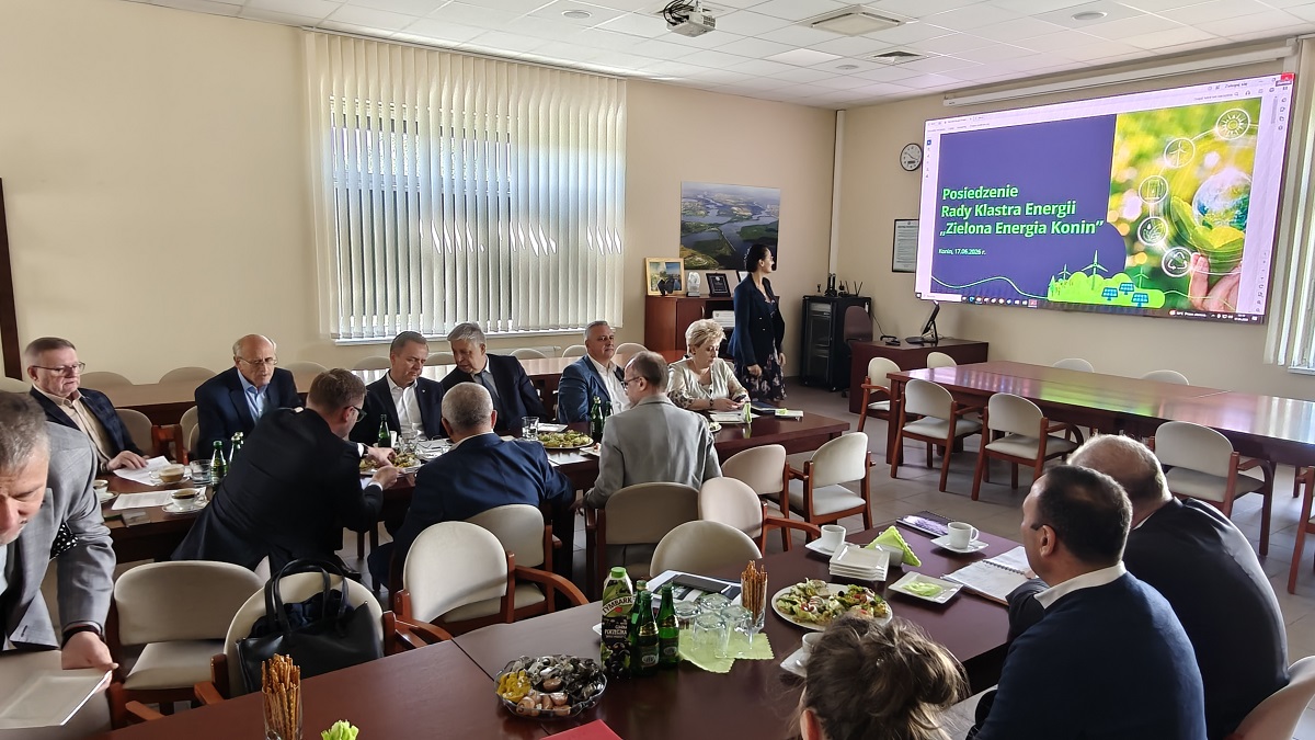 Na zdjęciu widzimy posiedzenie Rady Klastra Energii „Zielona Energia Konin”