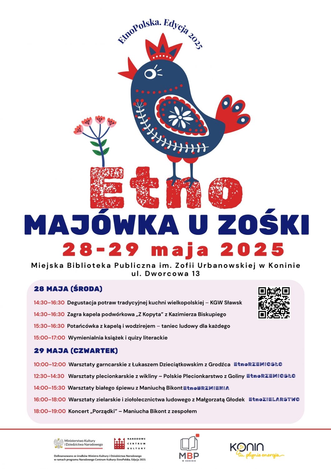 Plakat EtnoMAJÓWKA u Zośki