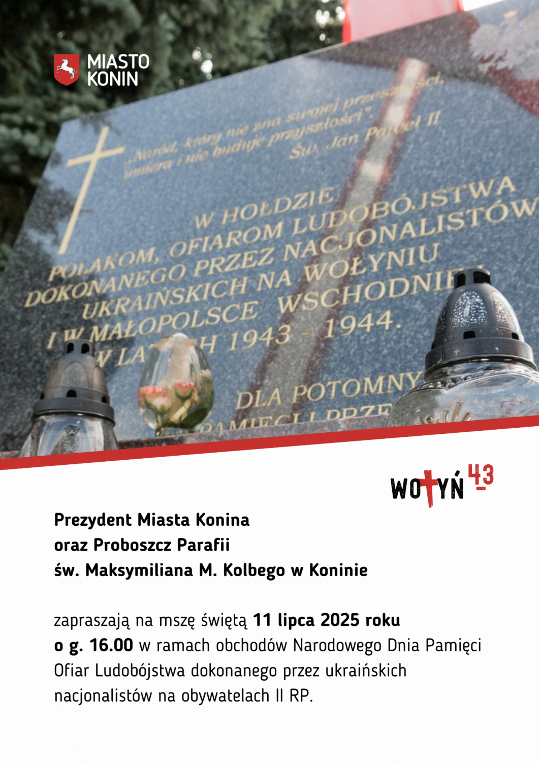 Obchody Narodowego Dnia Pamięci Ofiar Ludobójstwa Wołyń