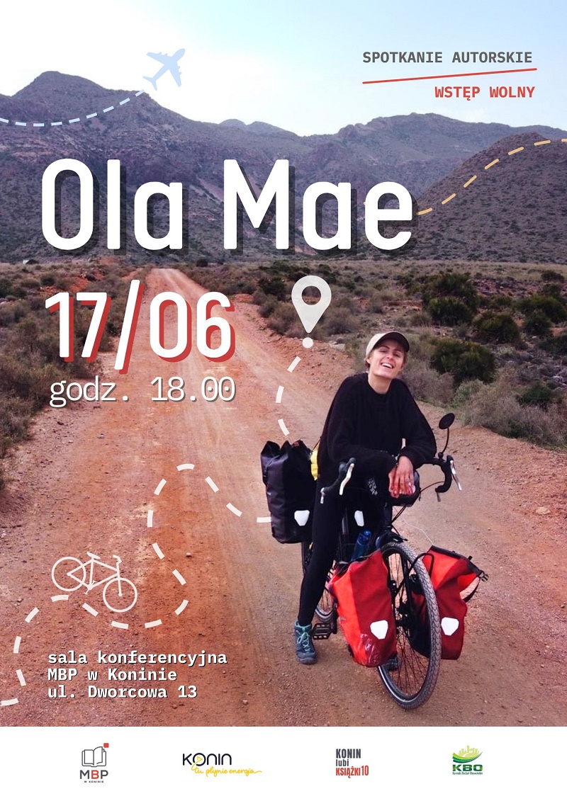 Plakat -  spotkanie autorskie z Olą Mae