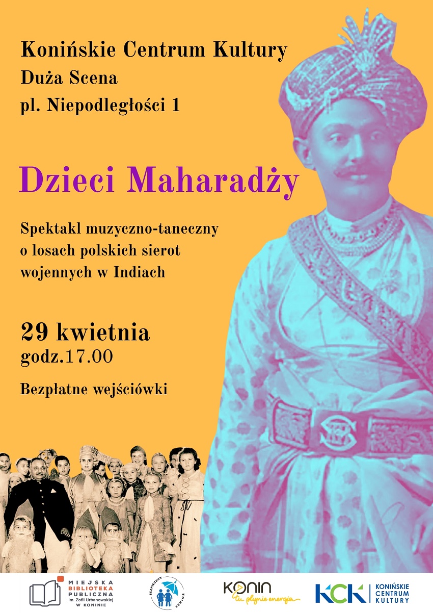 Plakat - spektakl Dzieci Maharadży